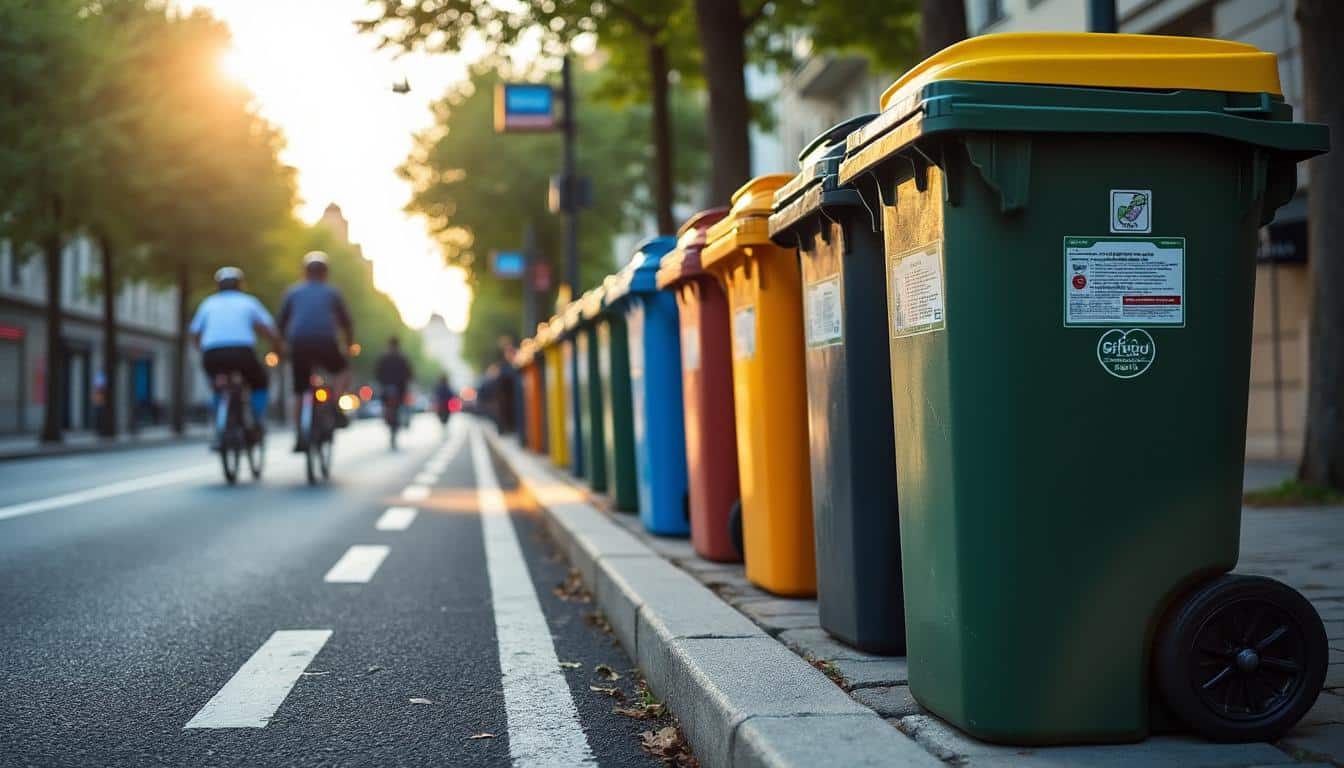 Illustration: Quelles sont les tailles et capacités les plus courantes des conteneurs poubelles ?