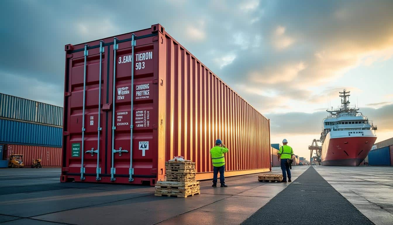 Illustration: Comprendre le rôle et la taille d’un conteneur de 40 pieds dans la logistique
