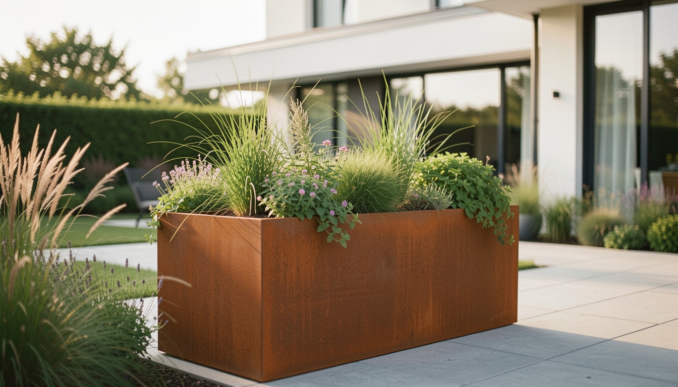 Choisir une jardinière en acier corten sans erreur