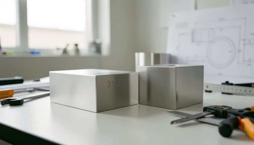 Inox 316L : propriétés, usages et différences avec 316