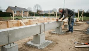 Longrine en béton : rôle, dimensions et mise en œuvre